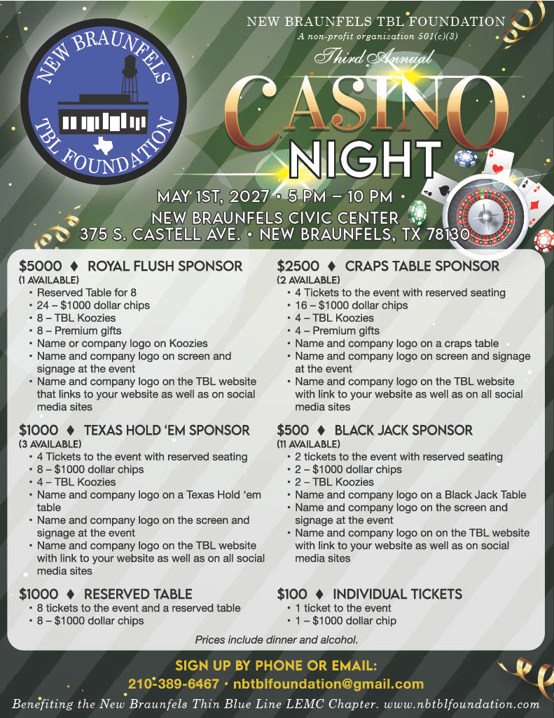 Casino Night Event Flyer